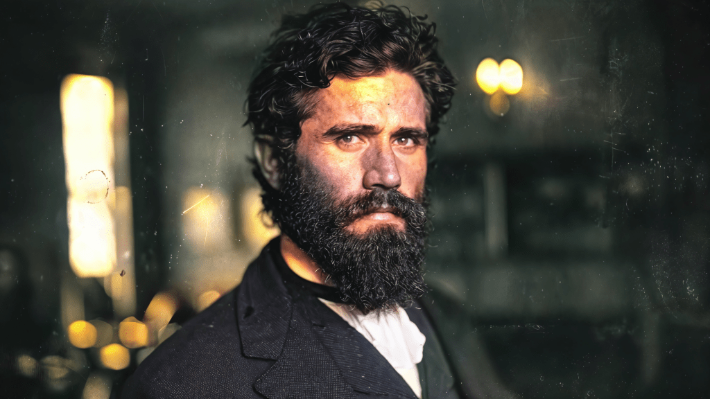 Orion Clemens, Mark Twain's elder brother, portrayed with a thoughtful expression and dignified stance. Budhiraja Official Podcast