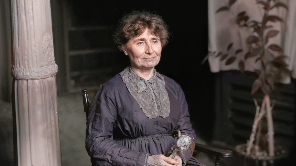 A portrait of Helen Keller, exuding determination and grace, symbolizing resilience and inspiration. Budhiraja Official Podcast