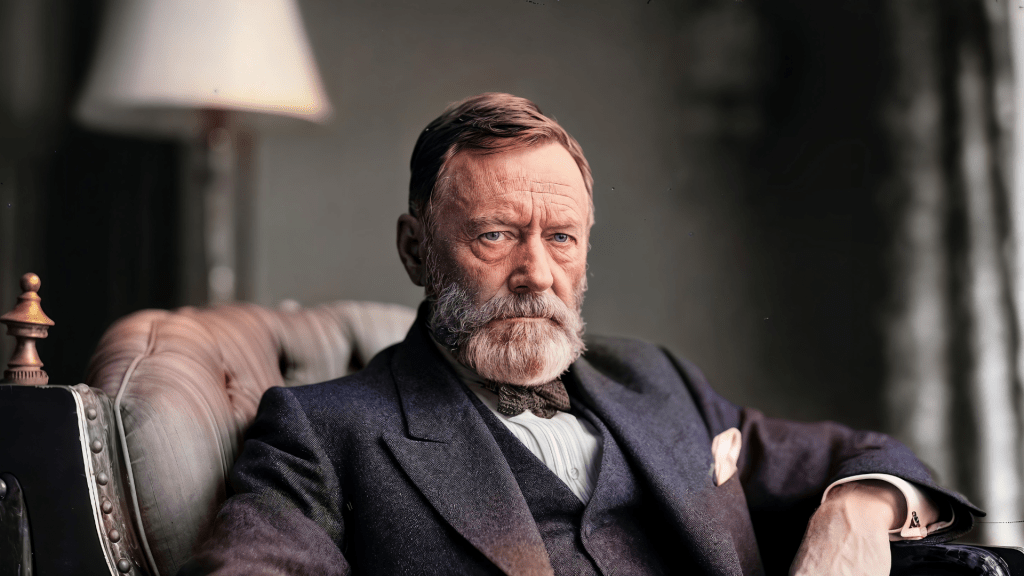 A portrait of Ulysses S. Grant, reflecting his steadfast leadership and determination as a Civil War general and U.S. President. Budhiraja Official Podcast